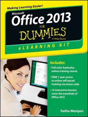cover image of Office 2013 eLearning Kit For Dummies